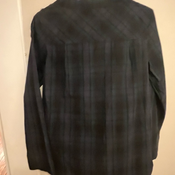 J. Crew Funnel Neck Black Watch Plaid Jewel Top sz 0 - Picture 6 of 7